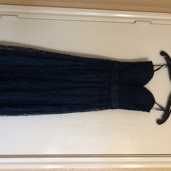 Navy Blue Formal Dress - Picture 3 of 6